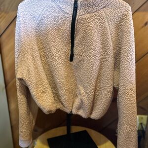 Active USA Tan Sherpa Pullover
